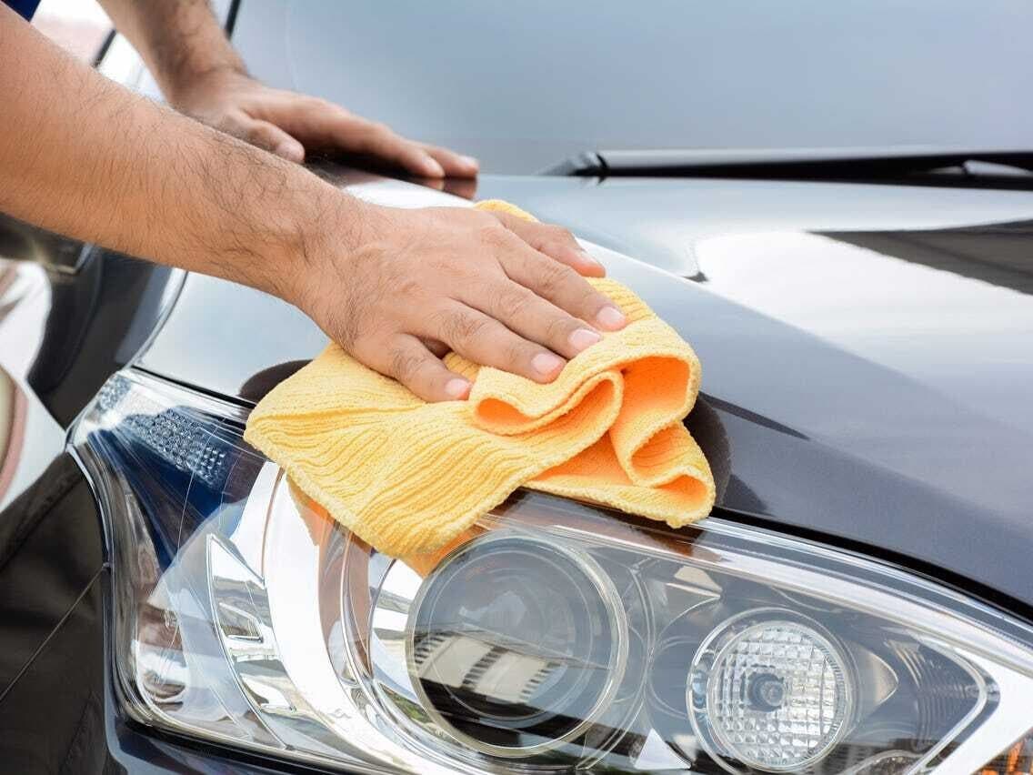 Cleaning a car